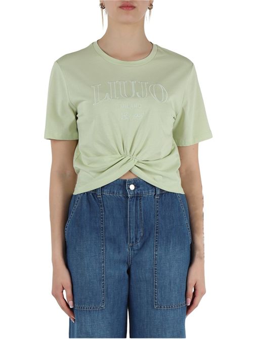 T-shirt donna verde LIU JO | WA5001JS923/M9622